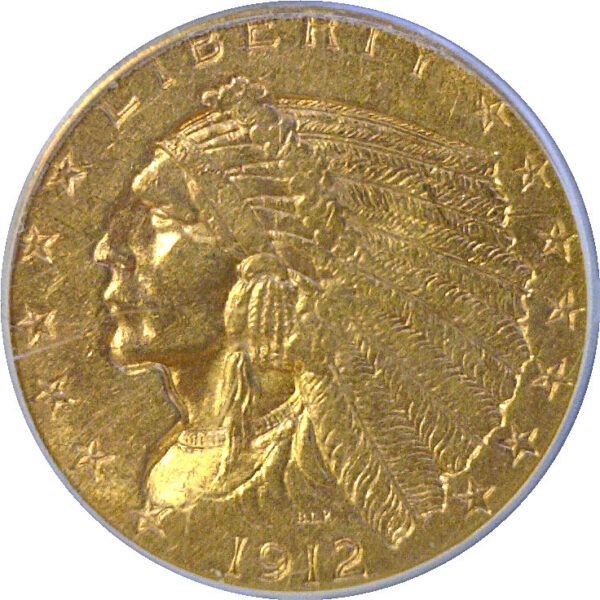 1912 $2 1/2 Indian  -  PCGS MS-62 - Image 2