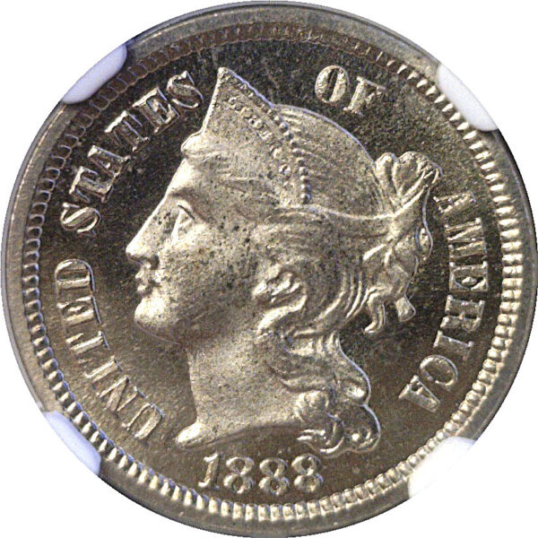 1888 Nickel Three Cent  -  NGC PF-66 Star - Image 2