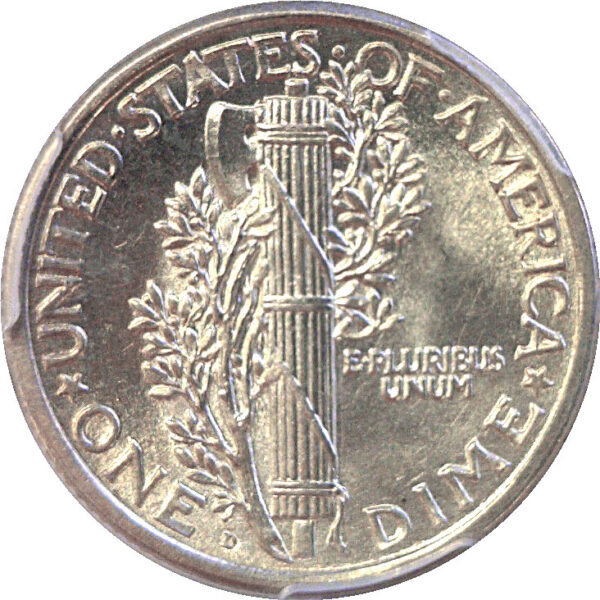 1921-D Mercury Dime  -  PCGS MS-65 FB - Image 3