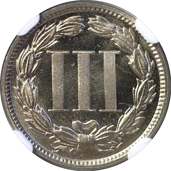 1888 Nickel Three Cent  -  NGC PF-66 Star - Image 3
