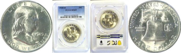 1949-D Franklin Half Dollar  -  PCGS MS-65