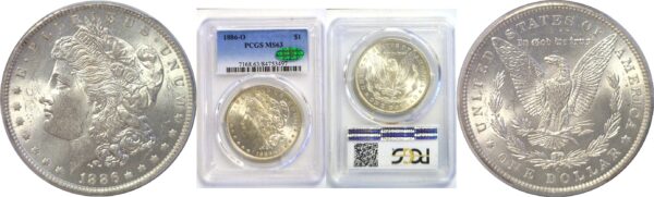 1886-O Morgan Dollar  -  PCGS MS-63 CAC