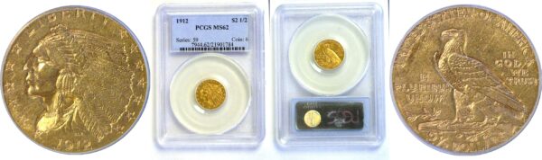 1912 $2 1/2 Indian  -  PCGS MS-62