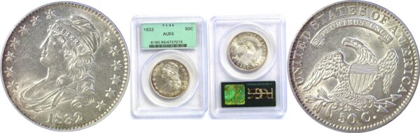 1832 Bust Half Dollar  -  PCGS AU-55