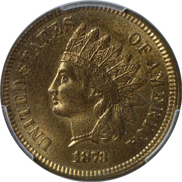 1873 Indian Head Cent  -  PCGS MS-66 RB - Image 2