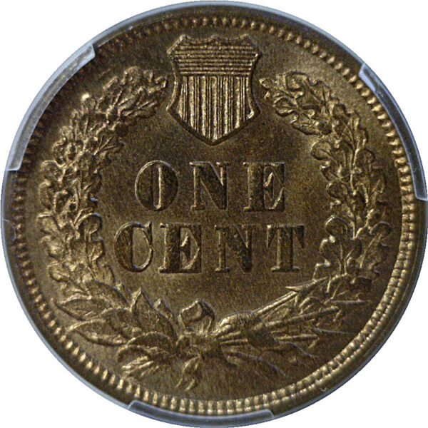 1873 Indian Head Cent  -  PCGS MS-66 RB - Image 3