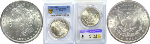 1878-7/8TF Morgan Dollar  -  PCGS MS-63