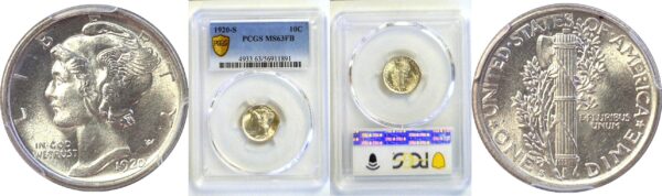 1920-S Mercury Dime  -  PCGS MS-63 FB