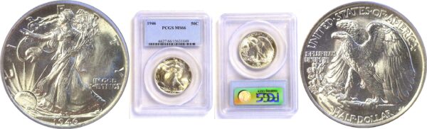 1946 Walking Liberty Half Dollar  -  PCGS MS-66