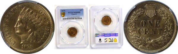 1873 Indian Head Cent  -  PCGS MS-66 RB