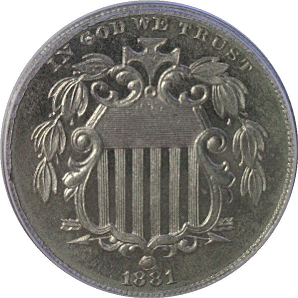 1881 Shield Nickel  -  PCGS PR-65 - Image 2