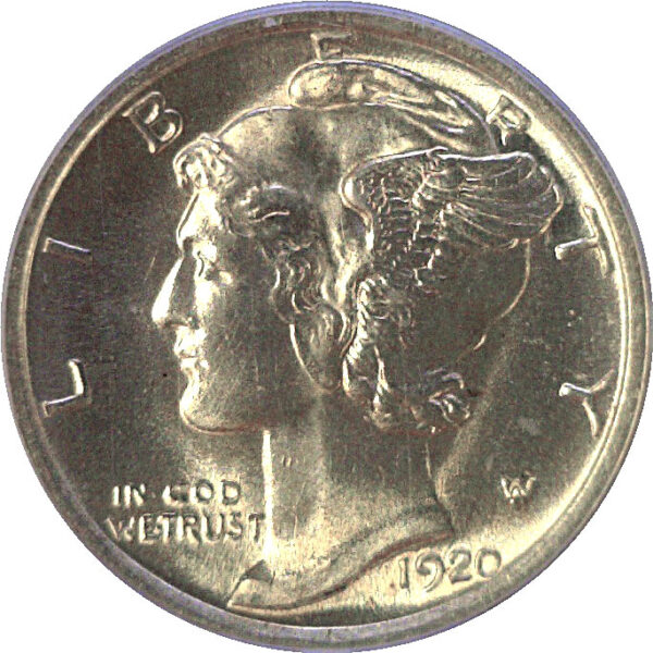 1920 Mercury Dime  -  PCGS MS-66 - Image 2