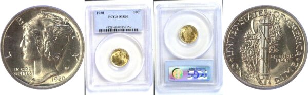 1920 Mercury Dime  -  PCGS MS-66