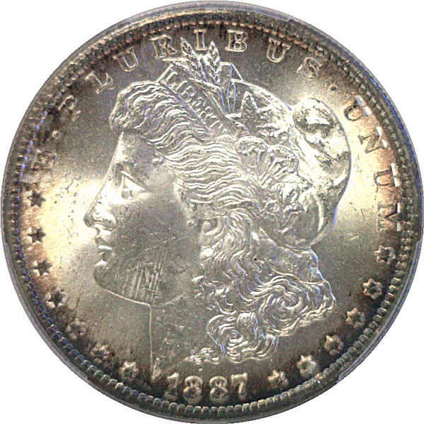 1887-S Morgan Dollar  -  PCGS MS-64 - Image 2