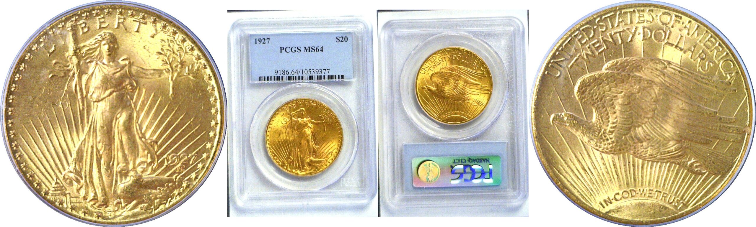 1927 $20 St. Gaudens  -  PCGS MS-64