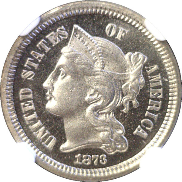1873 Nickel Three Cent  -  NGC PF-66 Cameo - Image 2