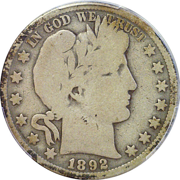 1892-O Barber Half Dollar  -  PCGS G-4  CAC - Image 2
