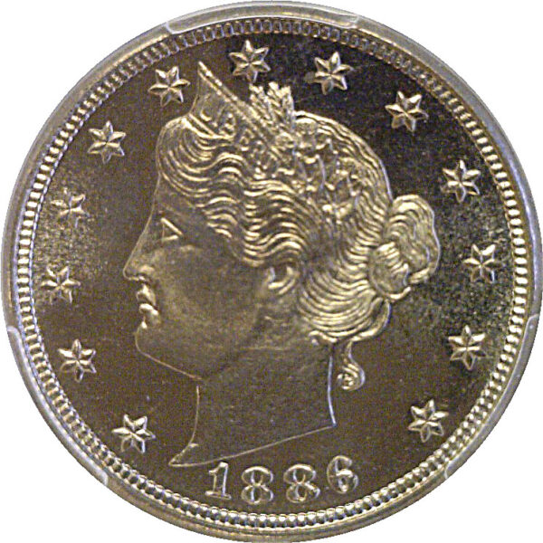 1886 Liberty Nickel  -  PCGS PR-66 CAM   CAC - Image 2