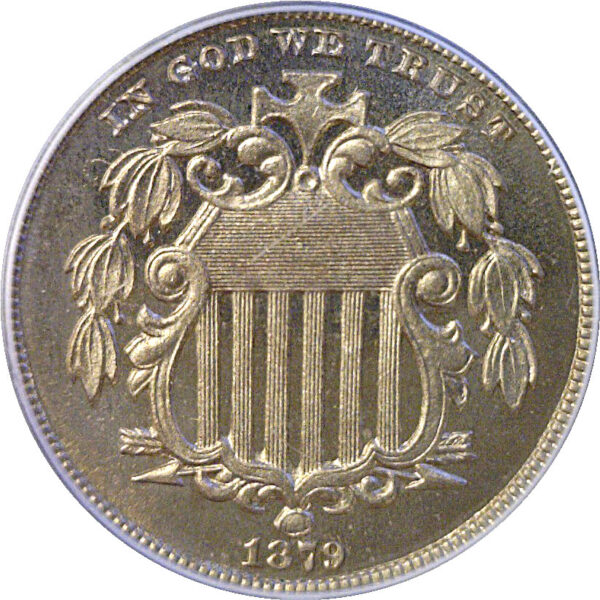 1879/8 Shield Nickel  -  PCGS PR-66 CAM   CAC - Image 2
