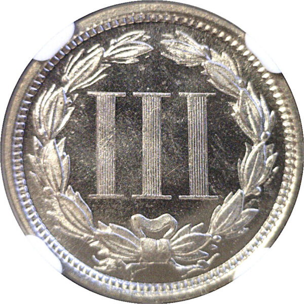 1873 Nickel Three Cent  -  NGC PF-66 Cameo - Image 3