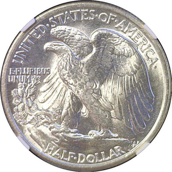 1934-D Walking Liberty Half Dollar  -  NGC MS-64  CAC - Image 3