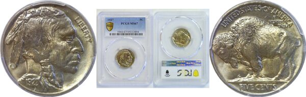 1927 Buffalo Nickel  -  PCGS MS-67