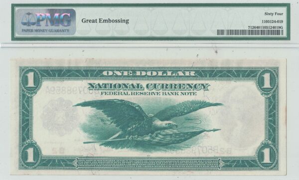 1918 $1 Federal Reserve Bank Note Fr-712 PMG Choice CU-64 - Image 3