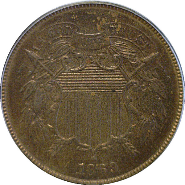1869 Two Cent Piece  -  PCGS MS-64 RB - Image 2