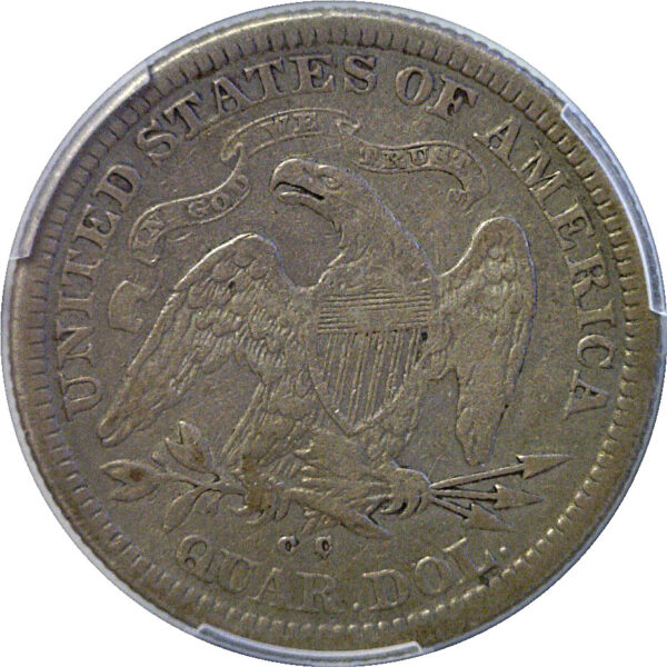 1872-CC Seated Liberty Quarter  -  PCGS VF-20 - Image 3
