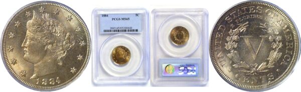 1884 Liberty Nickel  -  PCGS MS-65
