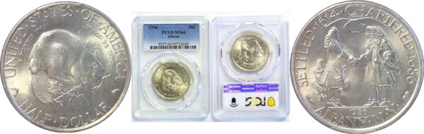 1936 Albany Commemorative Half Dollar  -  PCGS MS-66