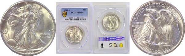 1940-S Walking Liberty Half Dollar  -  PCGS MS-65+