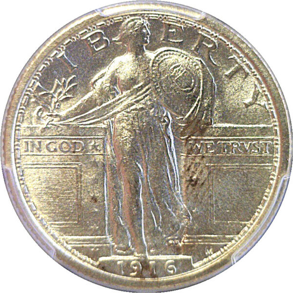1916 Standing Liberty Quarter  -  PCGS MS-64 FH - Image 2