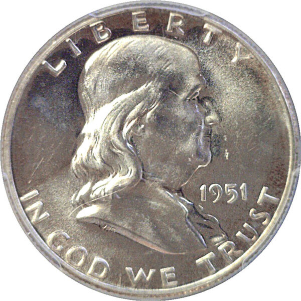 1951 Franklin Half Dollar  -  PCGS PR-65 - Image 2