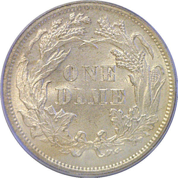 1873 Arrows. Seated Liberty Dime. -  PCGS MS-64 - Image 3