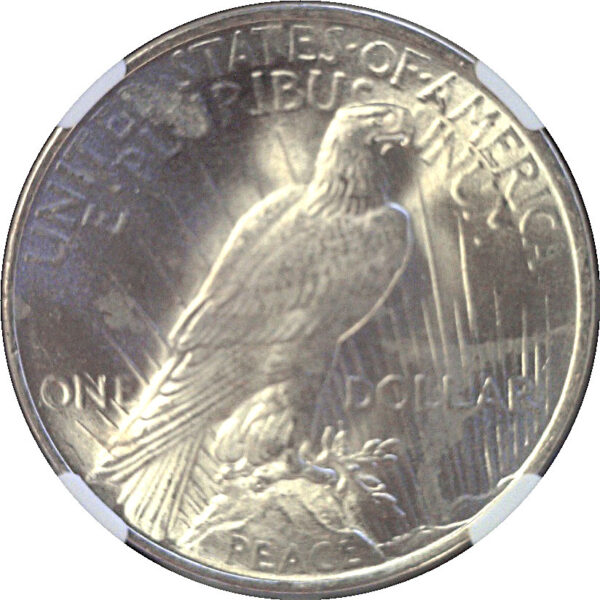 1922 Peace Dollar  -  NGC MS-66 - Image 3