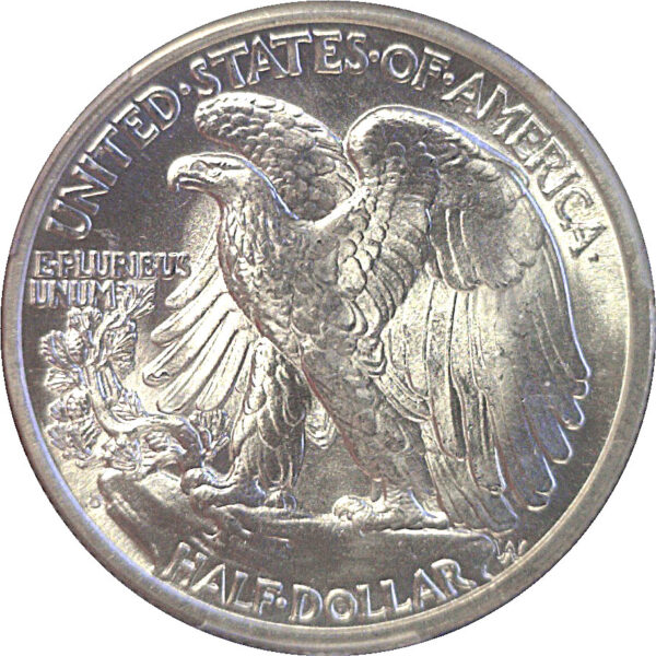 1939-D Walking Liberty Half Dollar  -  PCGS MS-66 - Image 3