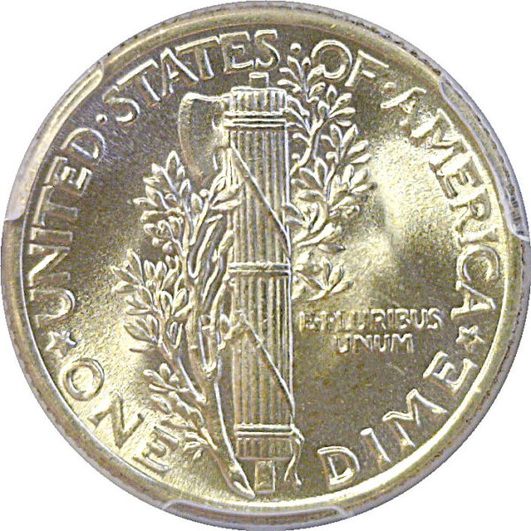 1941 Mercury Dime. -  PCGS MS-67+ FB.  CAC - Image 3