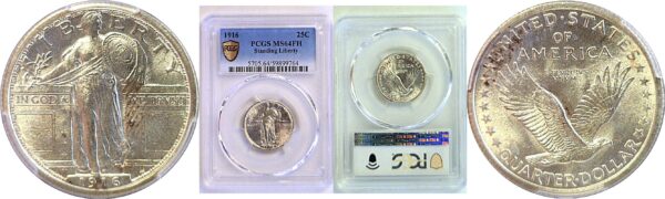 1916 Standing Liberty Quarter  -  PCGS MS-64 FH