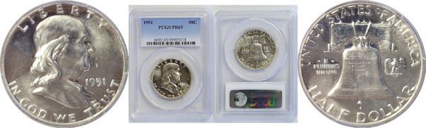 1951 Franklin Half Dollar  -  PCGS PR-65