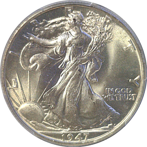 1947 Walking Liberty Half Dollar  -  PCGS MS-65 - Image 2