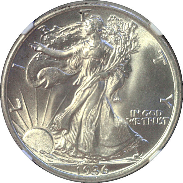 1936 Walking Liberty Half Dollar  -  NGC MS-66 - Image 2