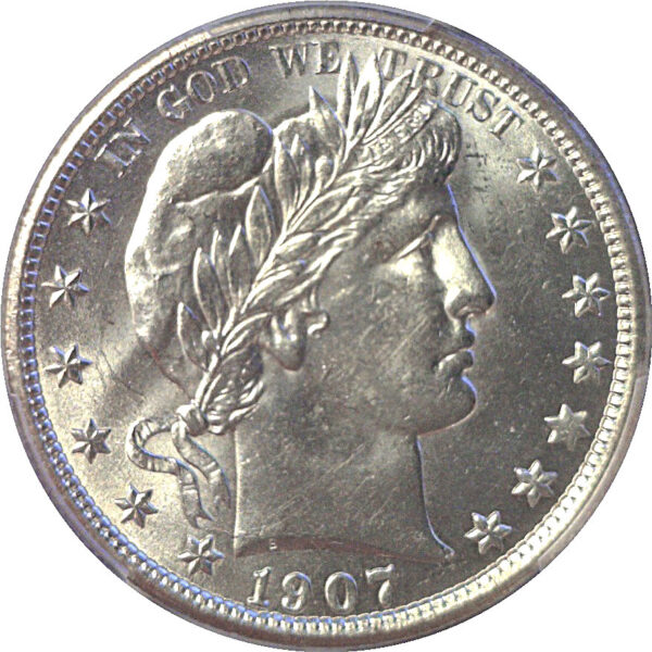 1907-D Barber Half Dollar  -  PCGS MS-63 - Image 2
