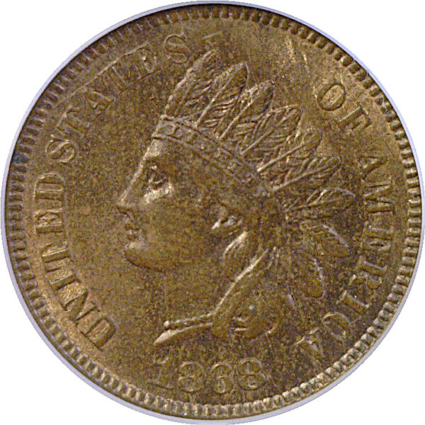 1868 Indian Head Cent. -  PCGS MS-64 RB - Image 2