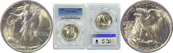 1947 Walking Liberty Half Dollar  -  PCGS MS-65
