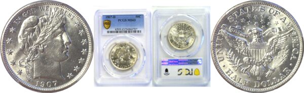 1907-D Barber Half Dollar  -  PCGS MS-63