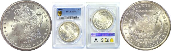 1881-CC Morgan Dollar  -  PCGS MS-66