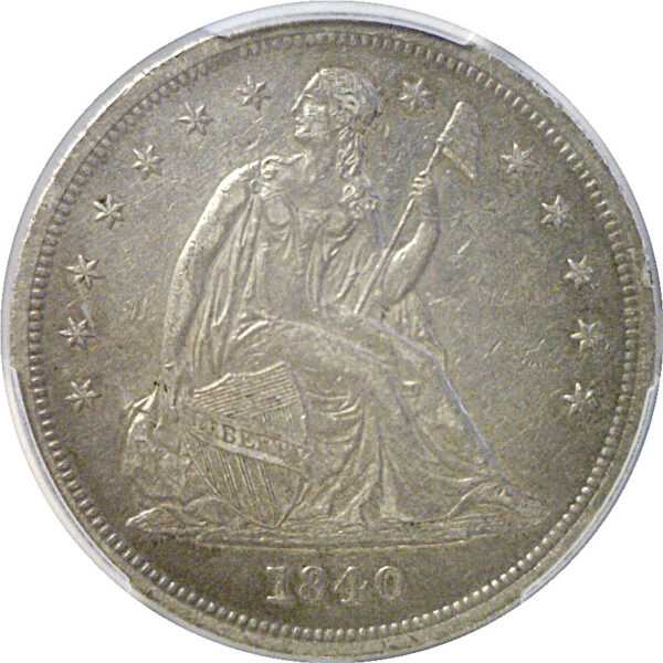 1840 Seated Liberty Dollar  -  PCGS XF-45 - Image 2