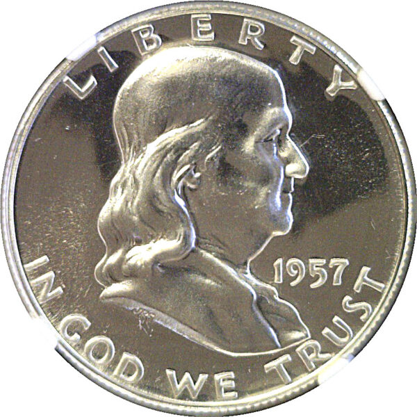 1957 Franklin Half Dollar  -  NGC PF-69 - Image 2