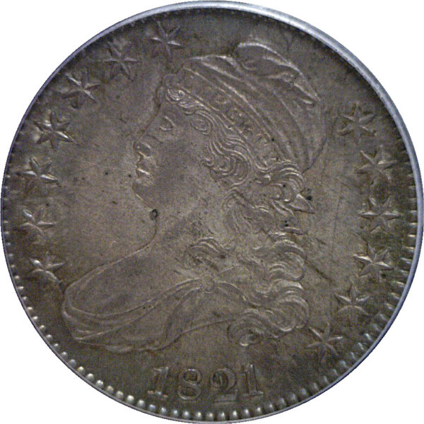 1821 Bust Half Dollar  -  PCGS AU-58 - Image 2